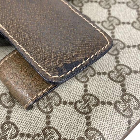 Gucci Shoulder Bag GG Supreme 14 01 4084 PVC Brown Gold Hardware Women - Picture 8 of 10